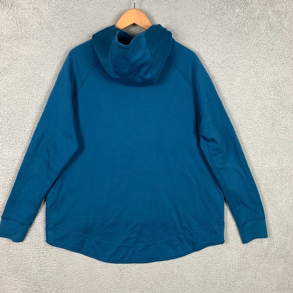 Nike Tech Fleece Hoodie Women's 1X Blue Force Cape Asymmetrical Zip AQ9427-474 - Picture 5 of 12